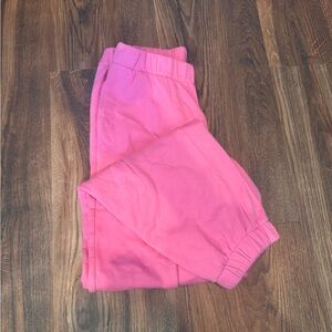 Hollister Pink Sweatpants Relaxed Fit Elastic Waist